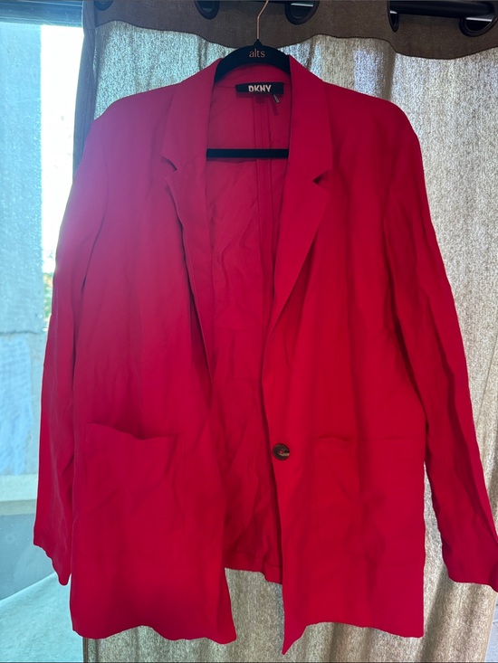 Dkny Jackets & Blazers - DKNY Hot Pink Single-Button Blazer Jacket
